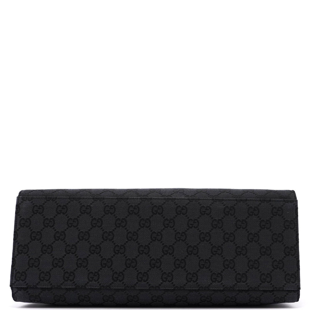 Black GG Bamboo Tote