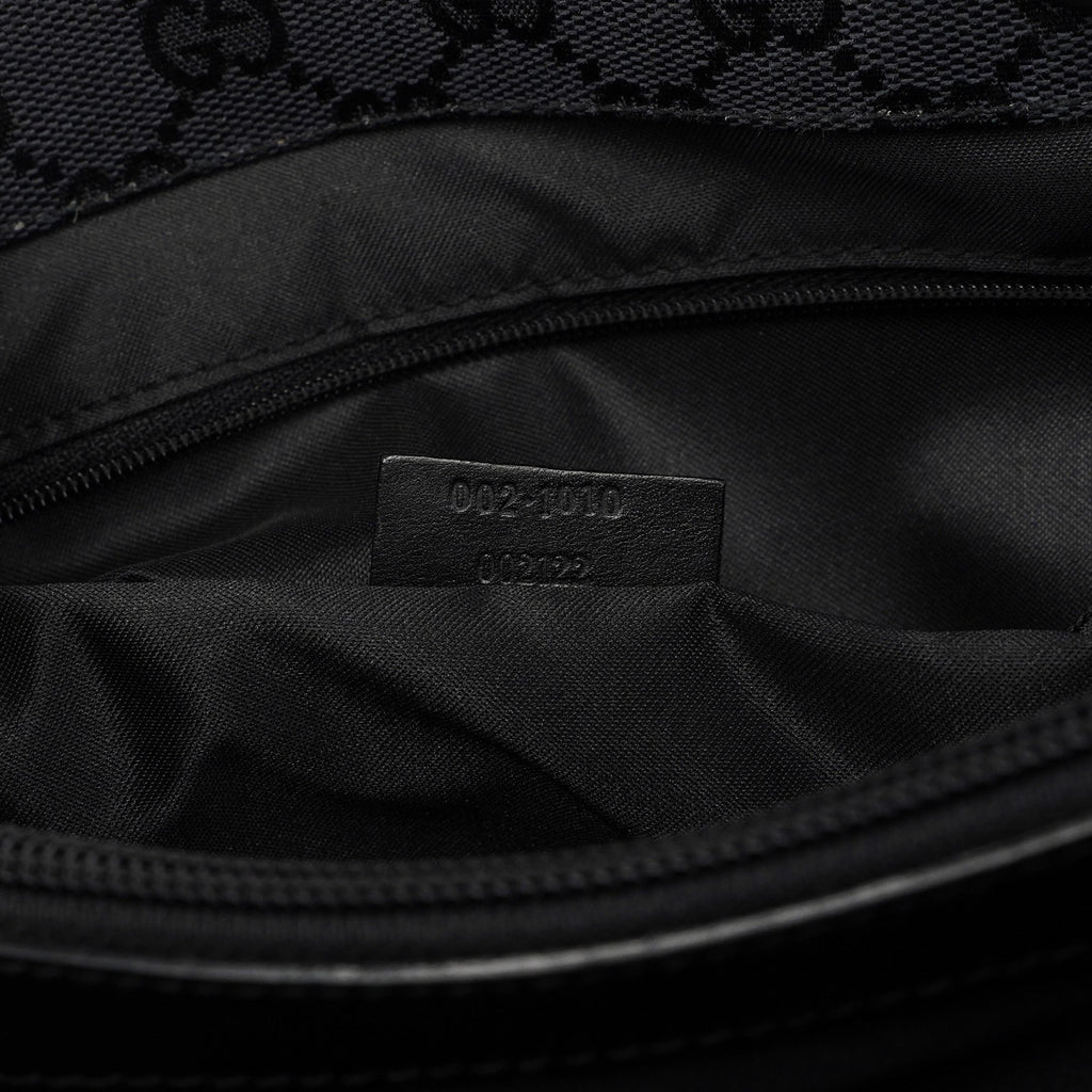 Black GG Bamboo Tote