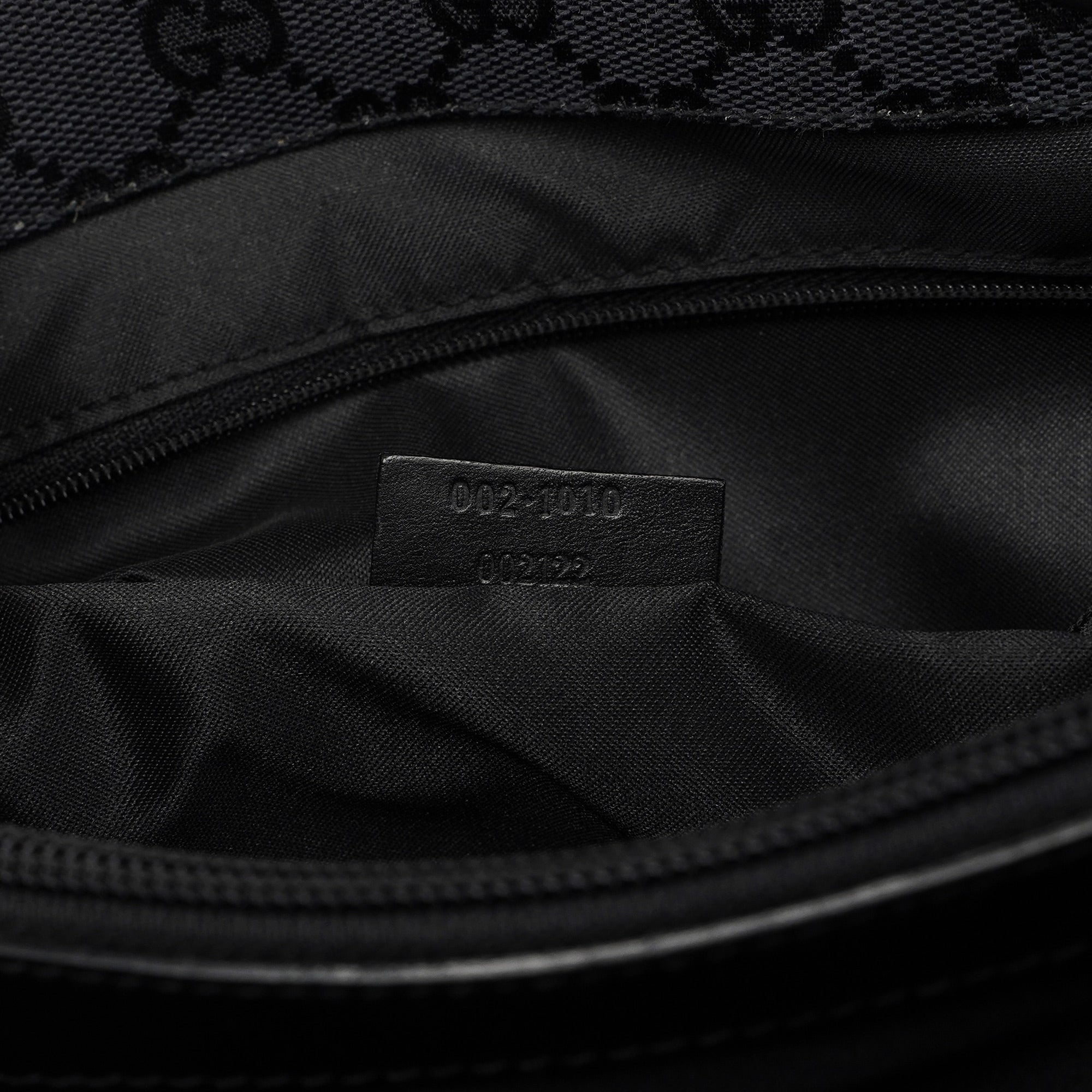 Black GG Bamboo Tote
