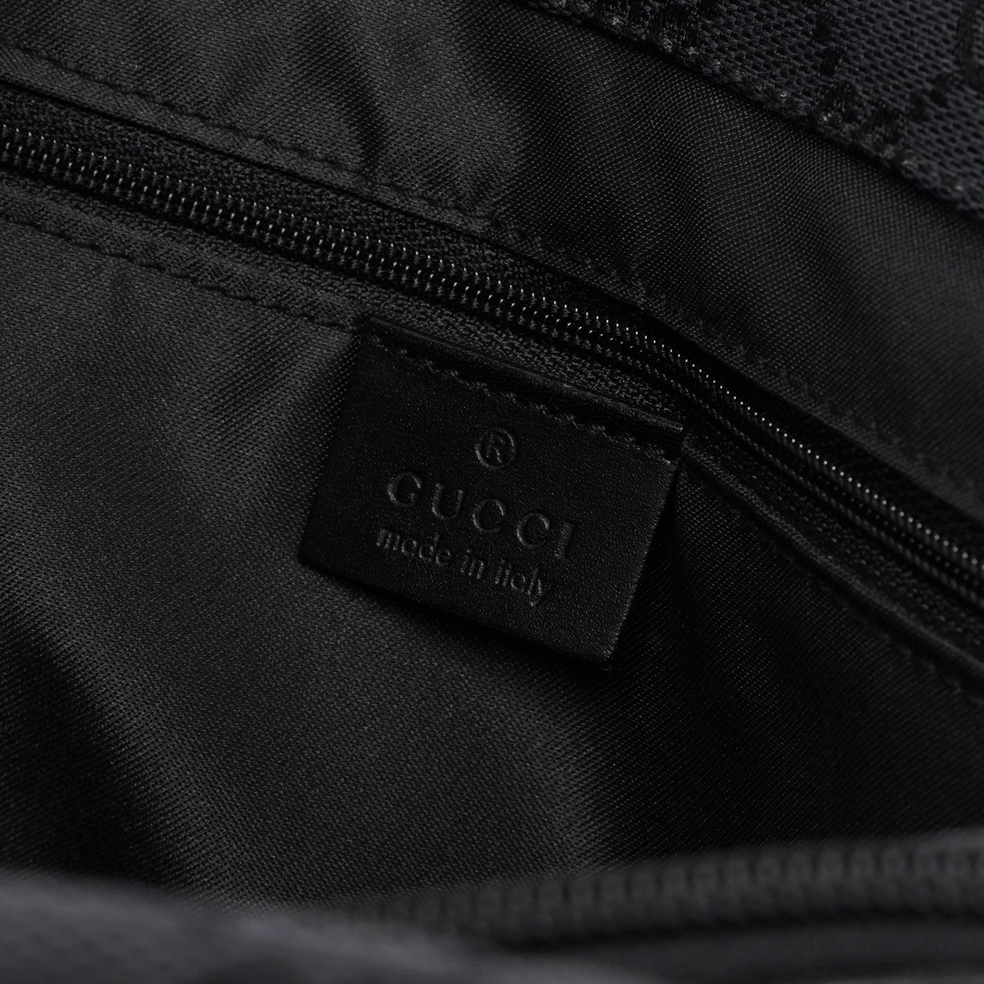 Black GG Bamboo Tote