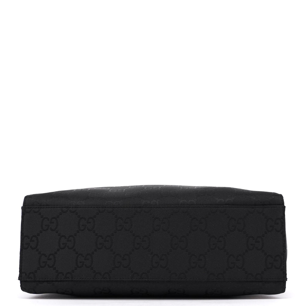 Black GG Bamboo Tote
