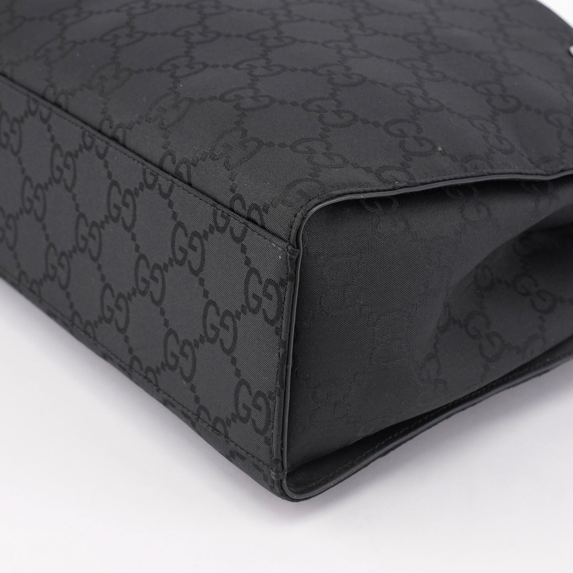 Black GG Bamboo Tote