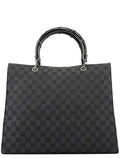 Black GG Bamboo Tote