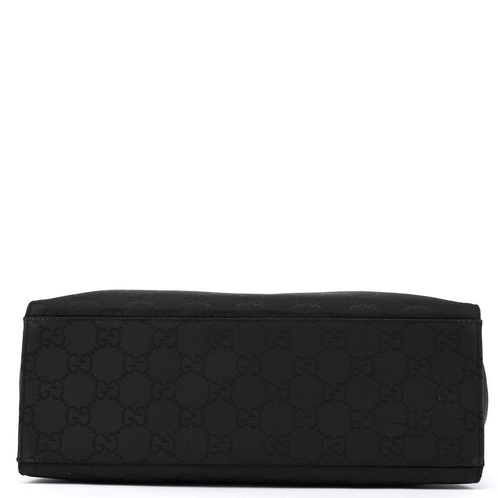 Black GG Bamboo Tote
