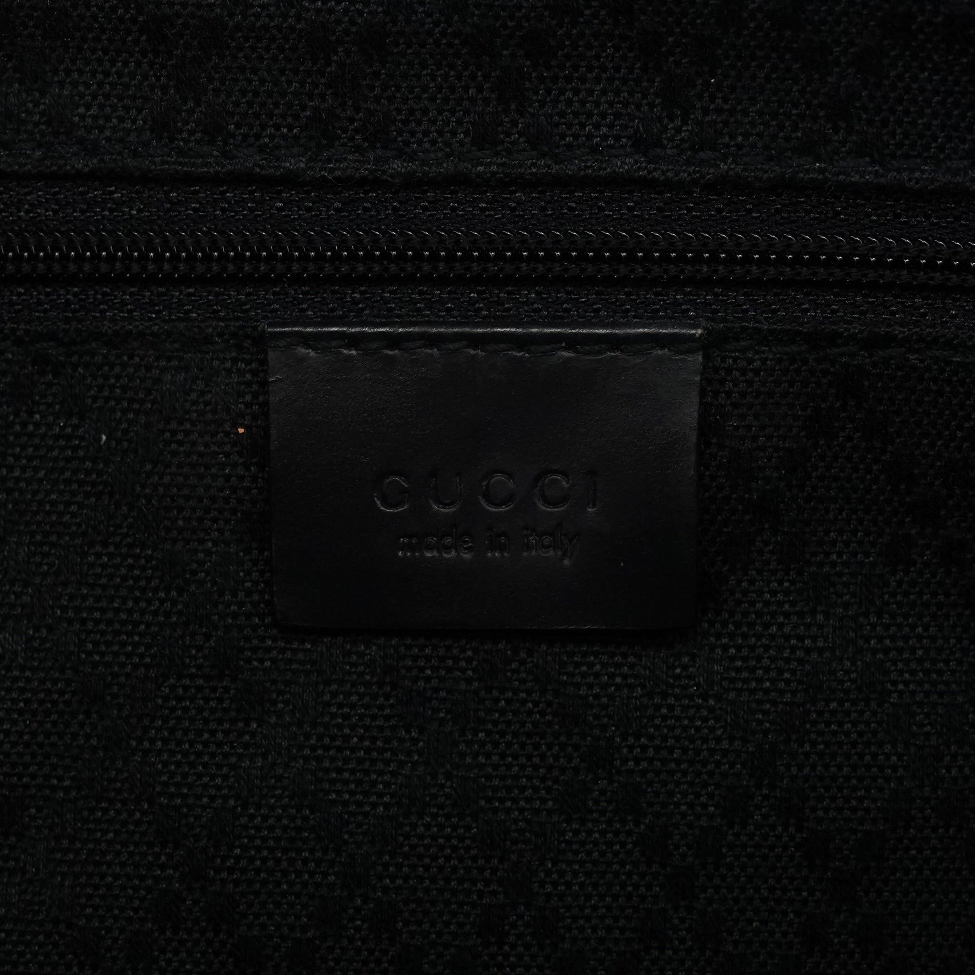 Black GG Bamboo Tote Bag