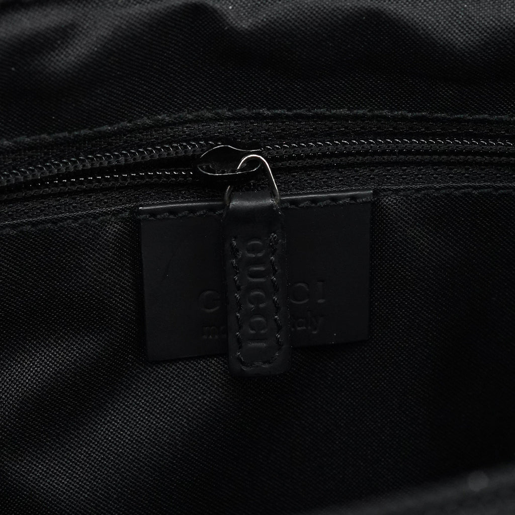 Black GG Bamboo Tote Bag