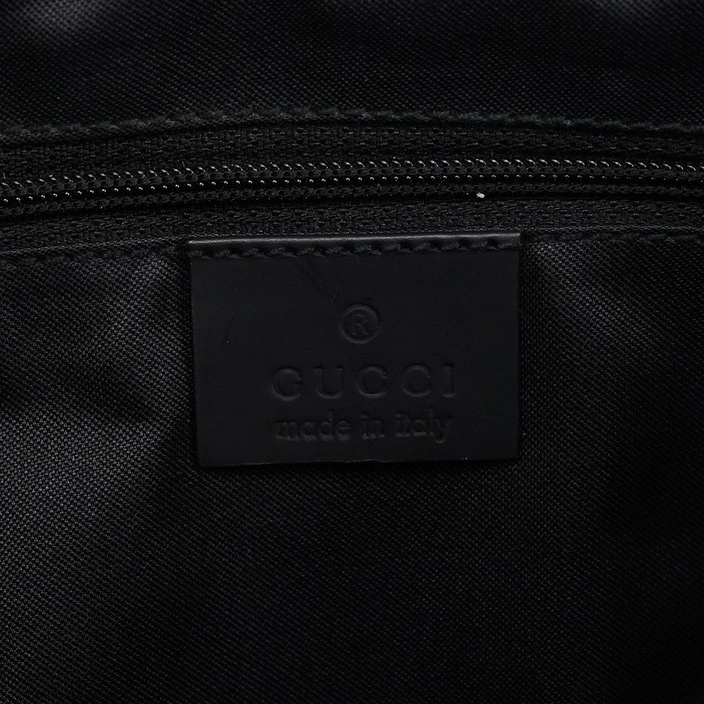 Black GG Bamboo Tote Bag