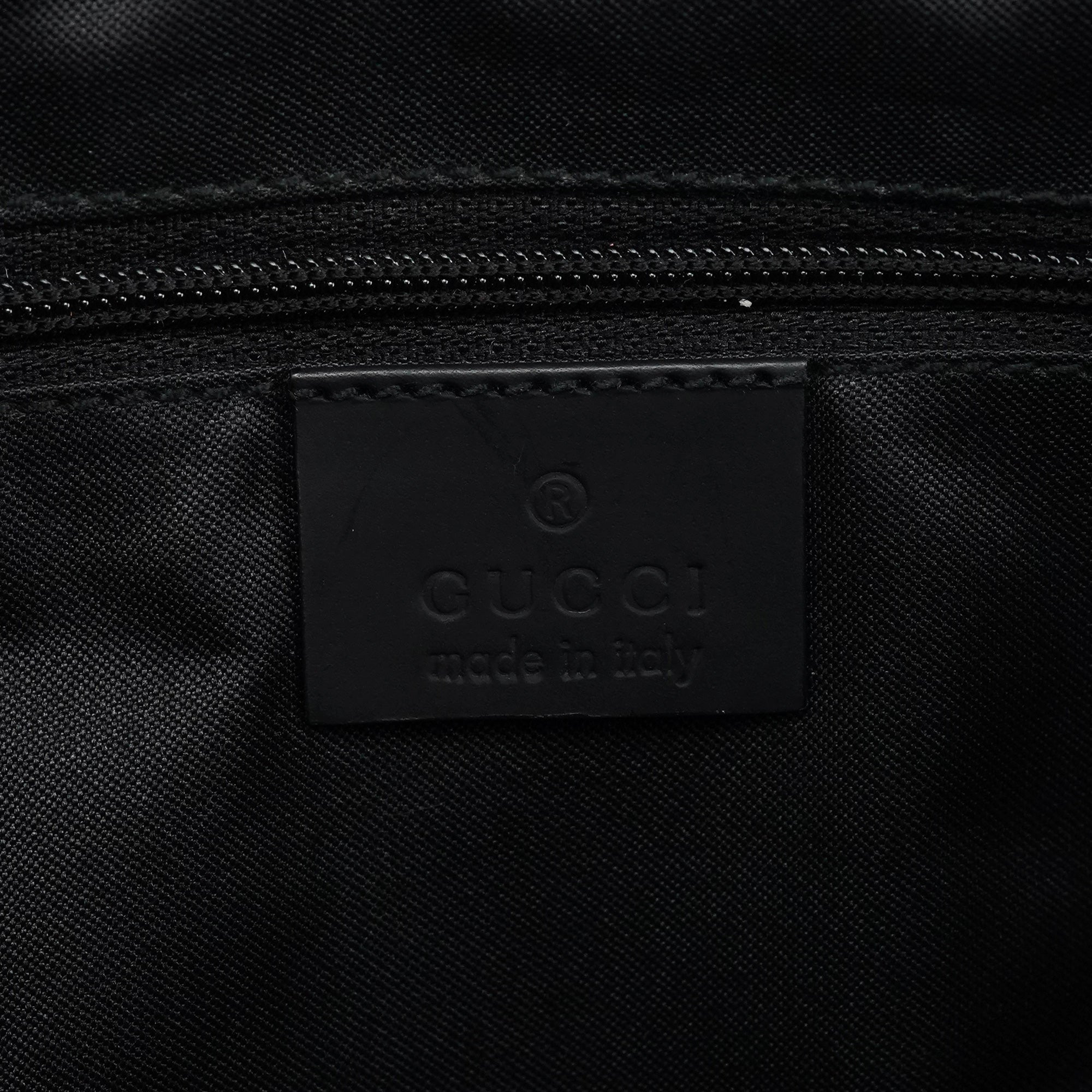 Black GG Bamboo Tote Bag