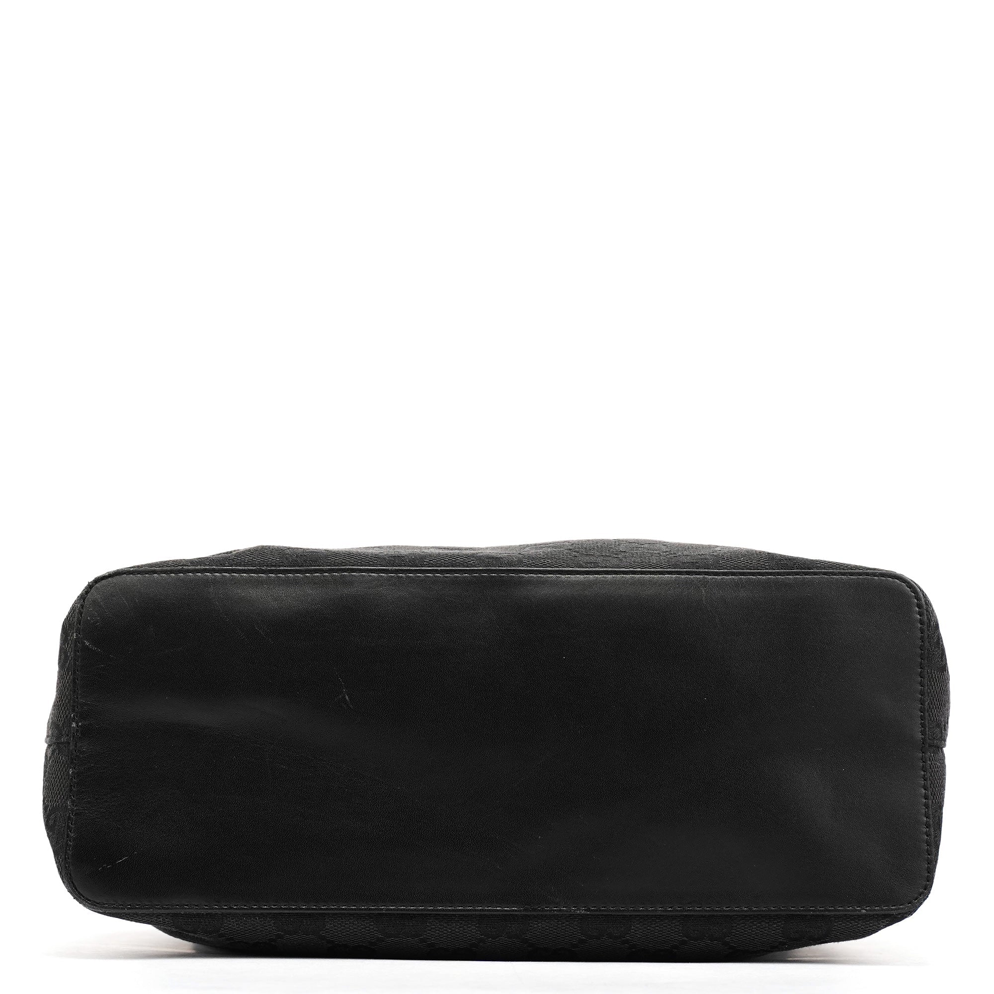 Black GG Canvas Drawstring Shoulder Bag