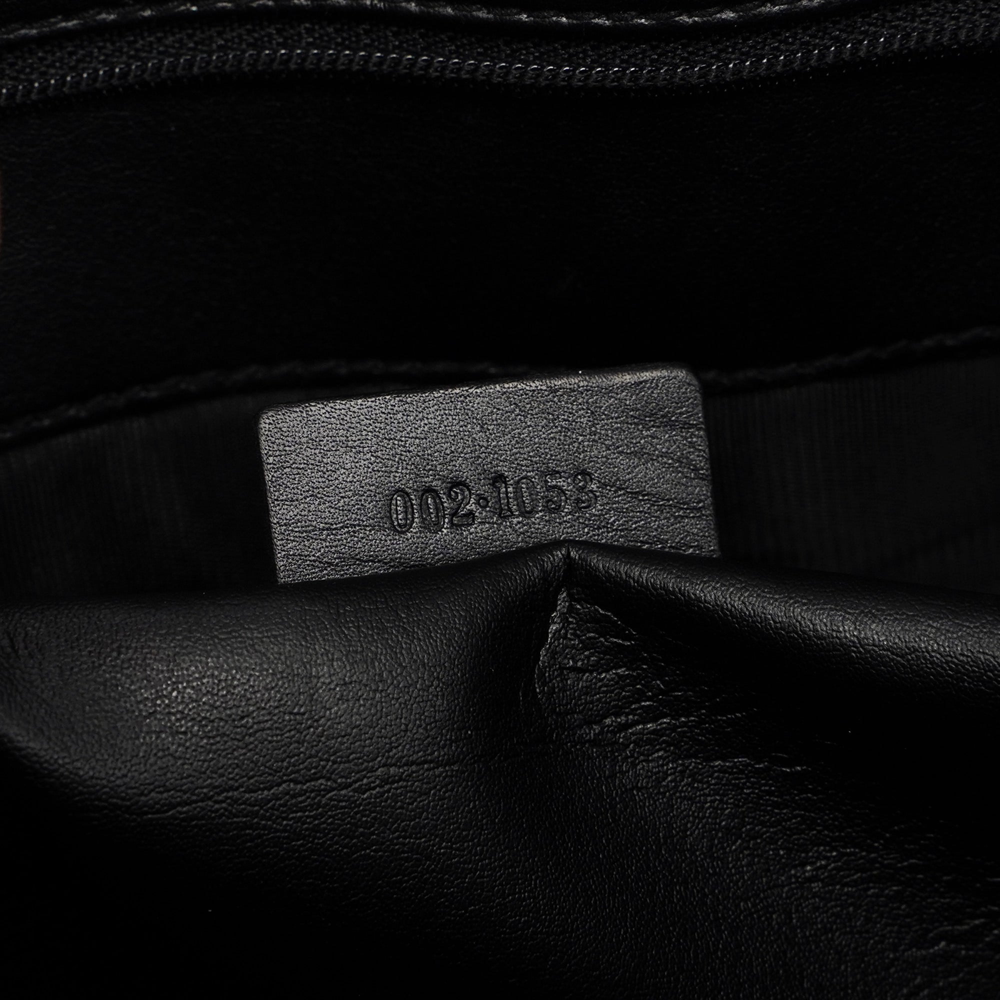 Black GG Canvas Drawstring Tote