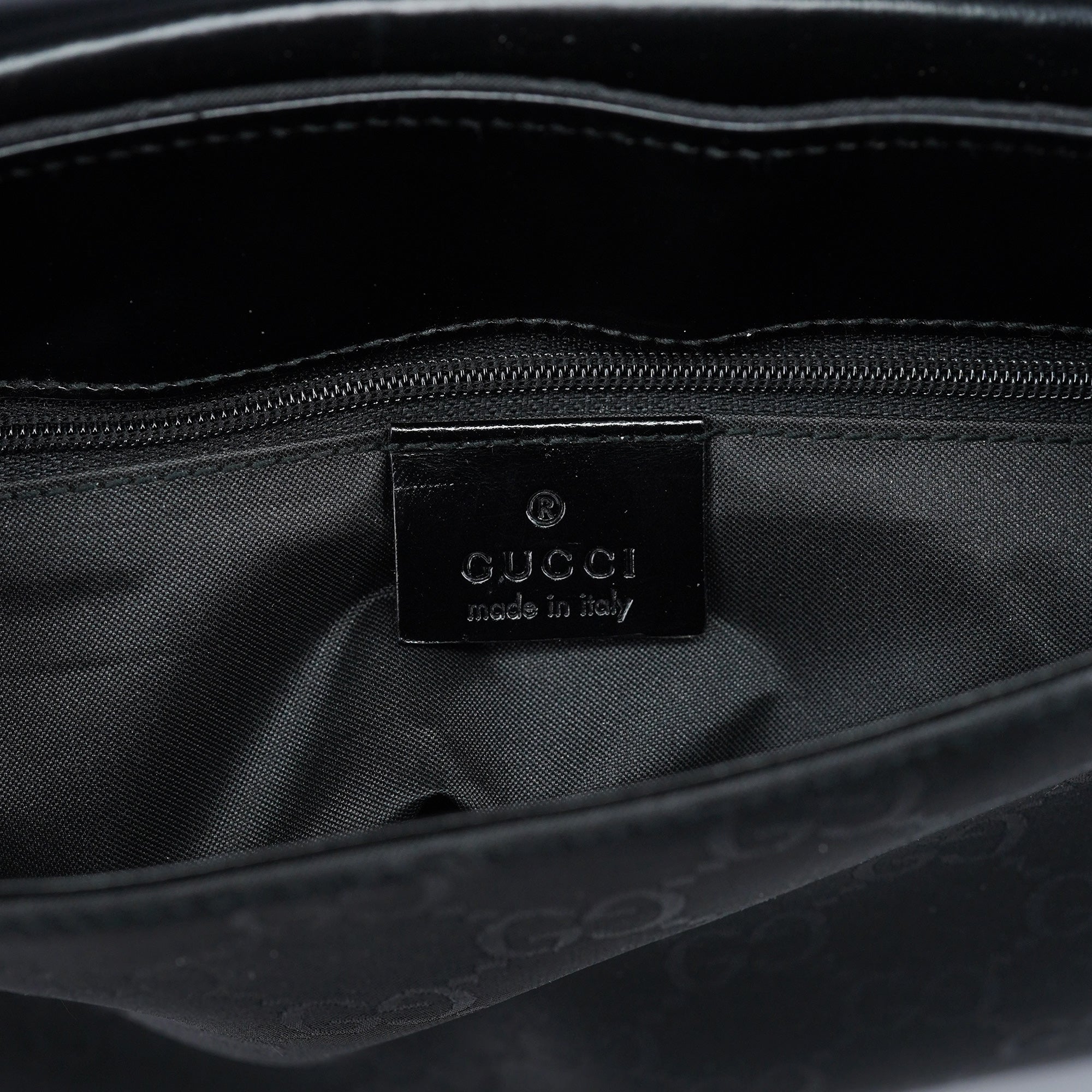 Black GG Canvas Flap Shoulder Bag