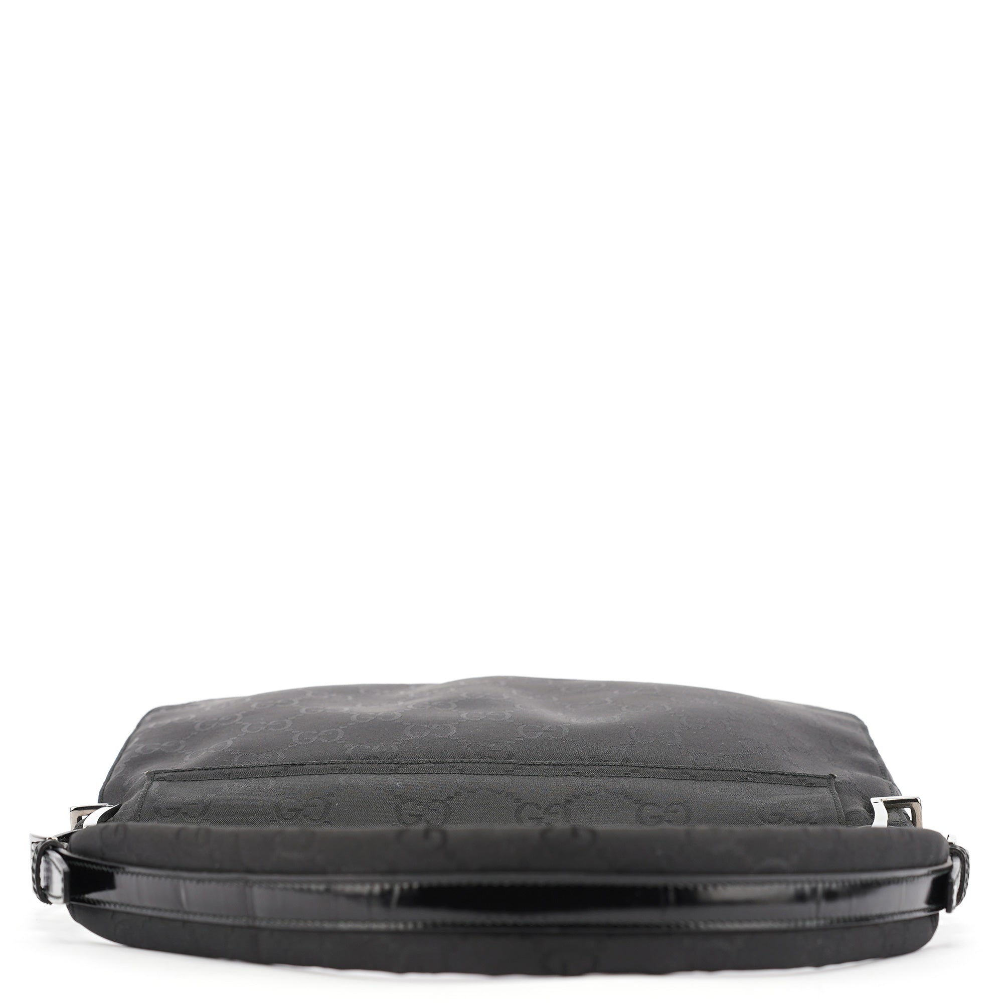 Black GG Canvas Flap Shoulder Bag