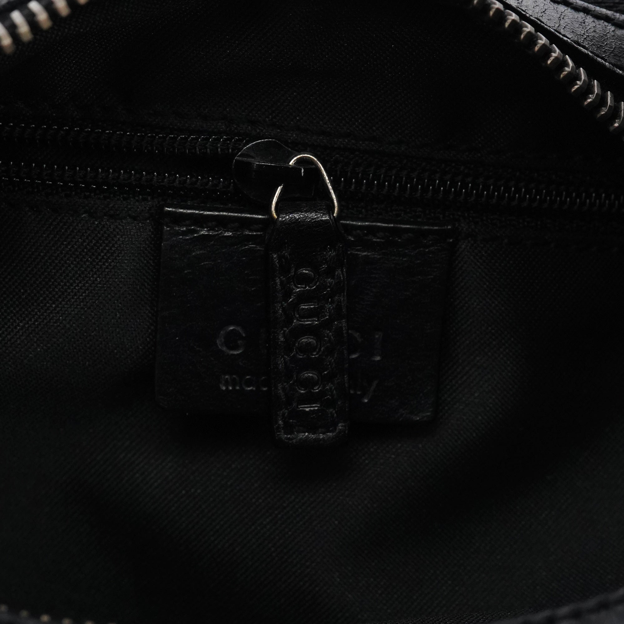 Black GG Canvas Hobo Shoulder Bag