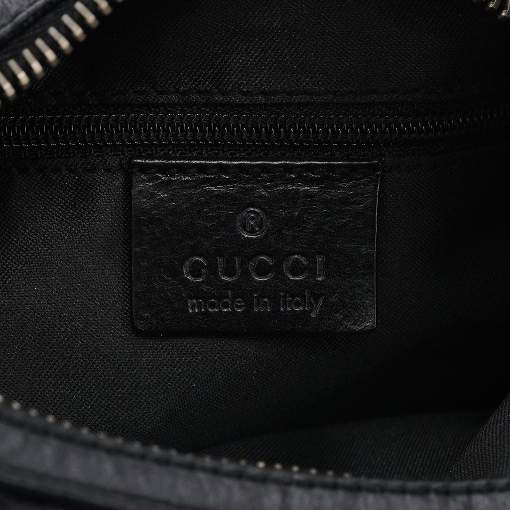 Black GG Canvas Hobo Shoulder Bag