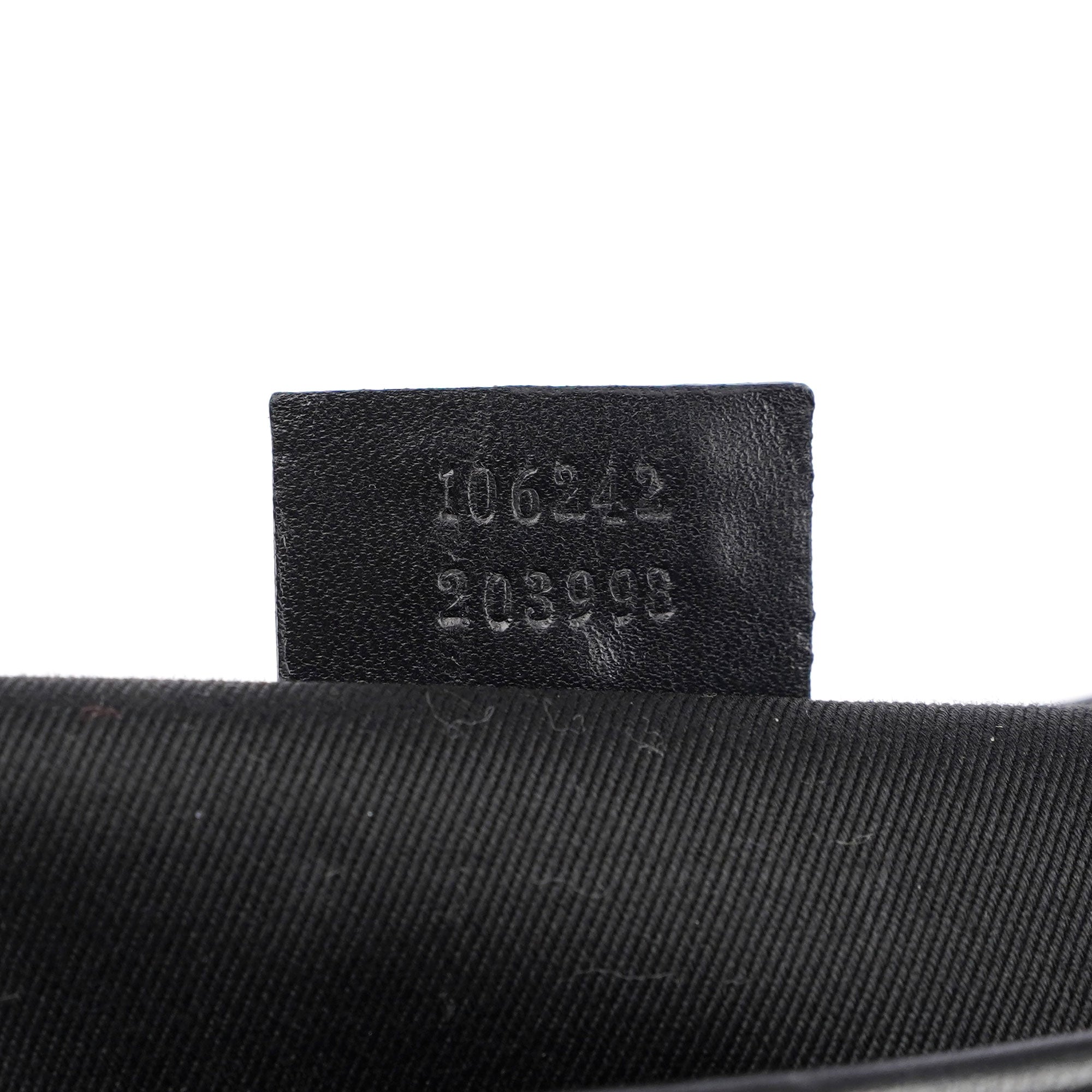 Black GG Canvas Leather Shoulder