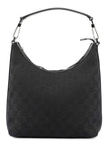 Black GG Canvas Shoulder Bag