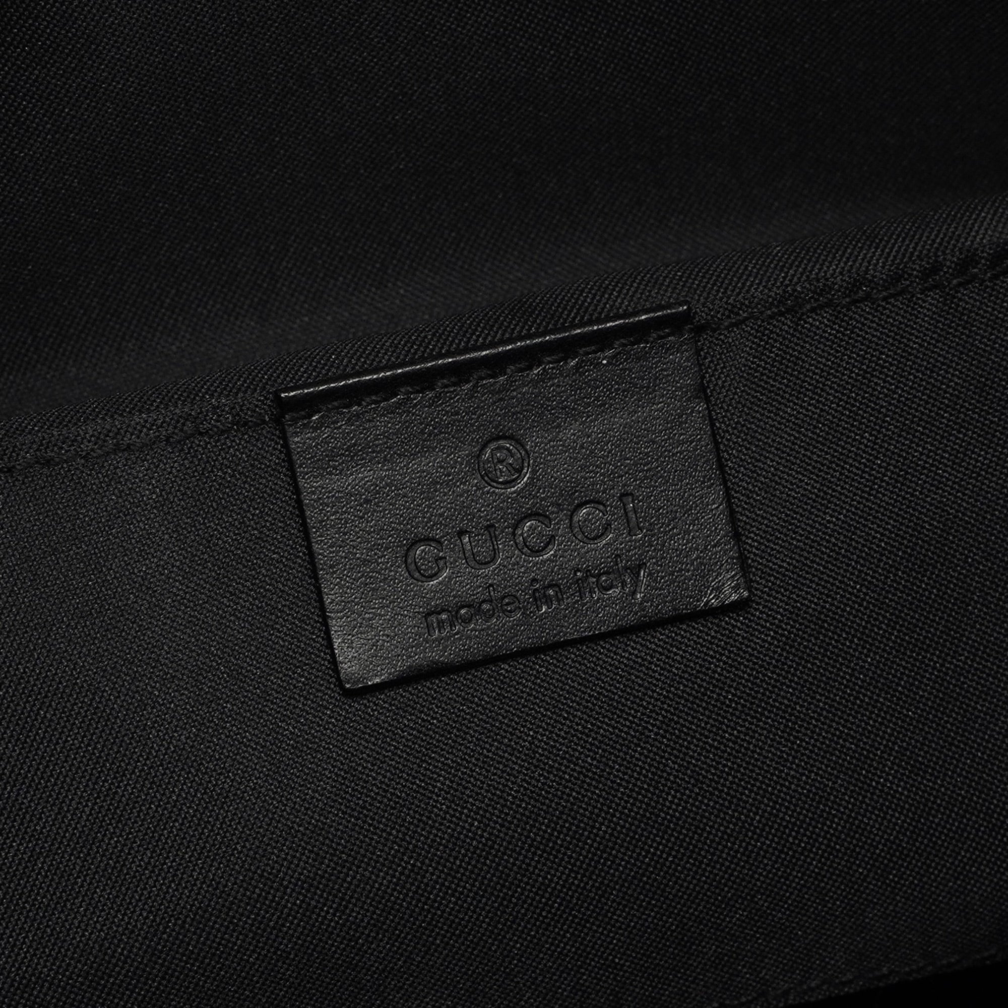 Black GG Canvas Shoulder Bag