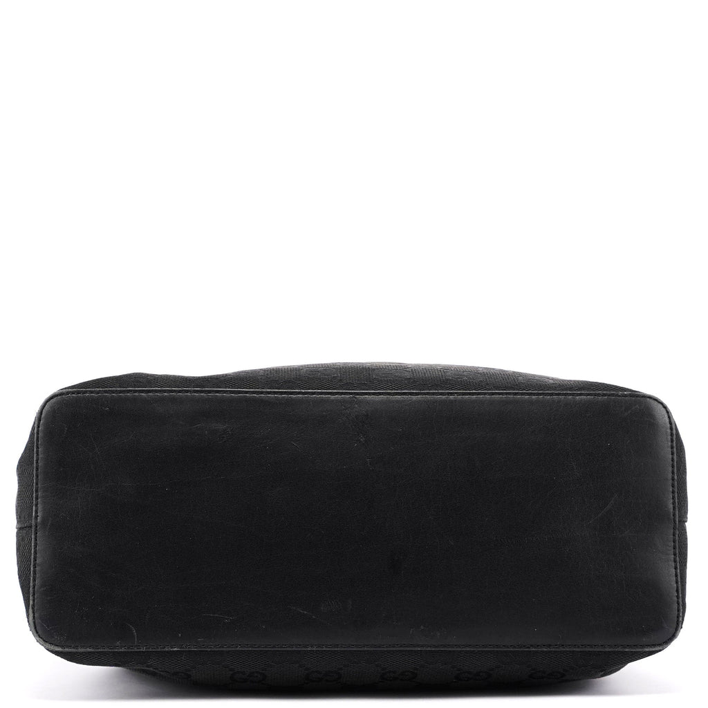 Black GG Drawstring Shoulder Bag
