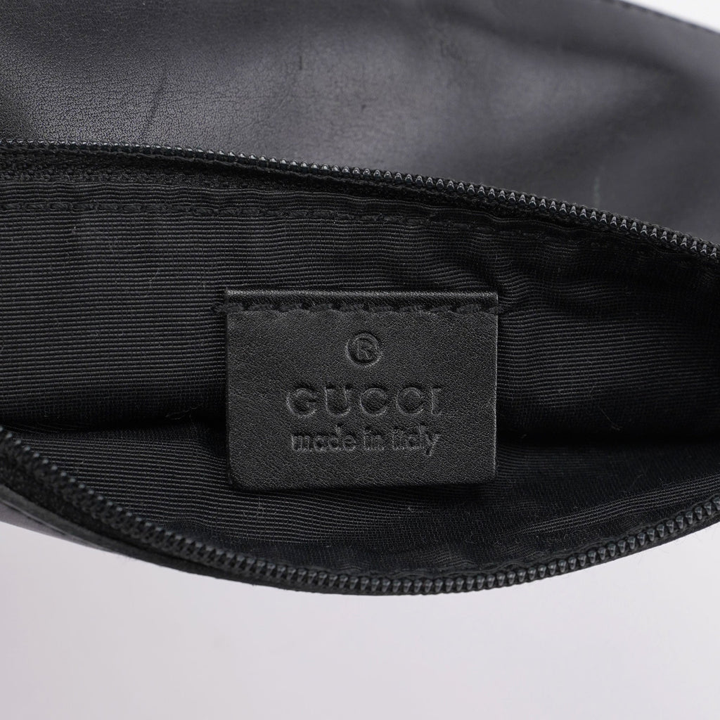 Black GG Drawstring Shoulder Bag