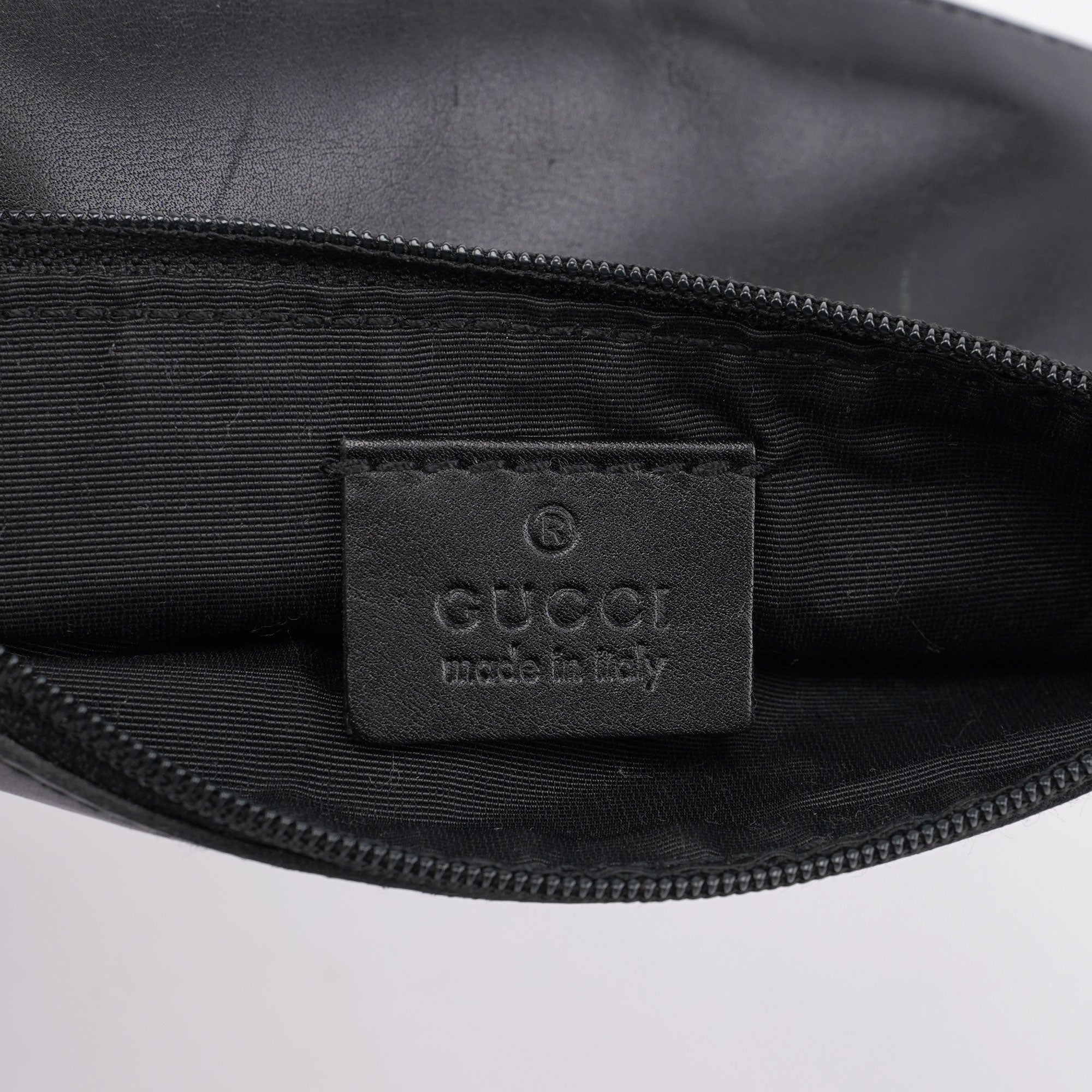 Black GG Drawstring Shoulder Bag