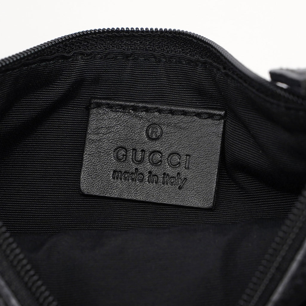 Black GG Drawstring Shoulder Bag
