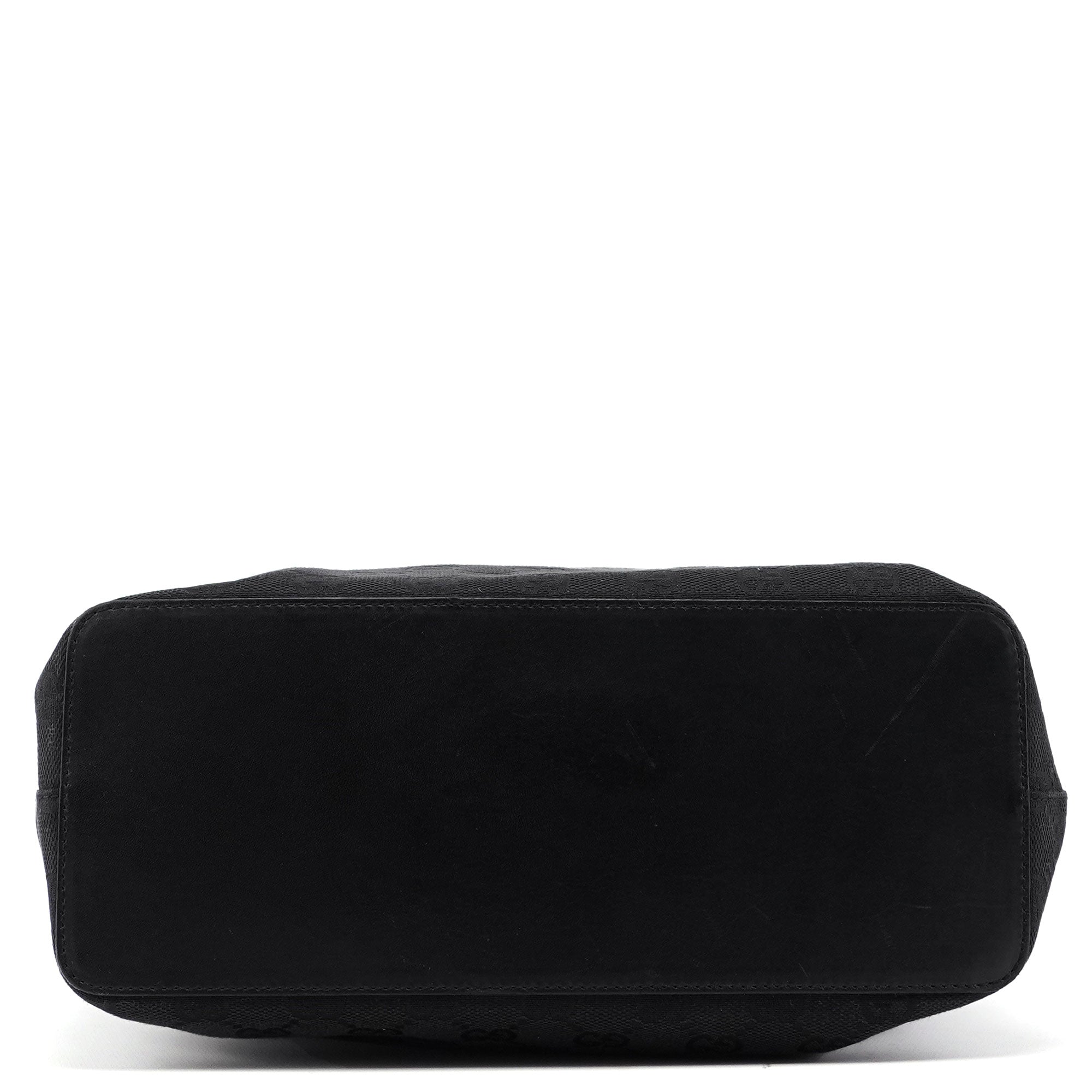 Black GG Drawstring Shoulder Bag