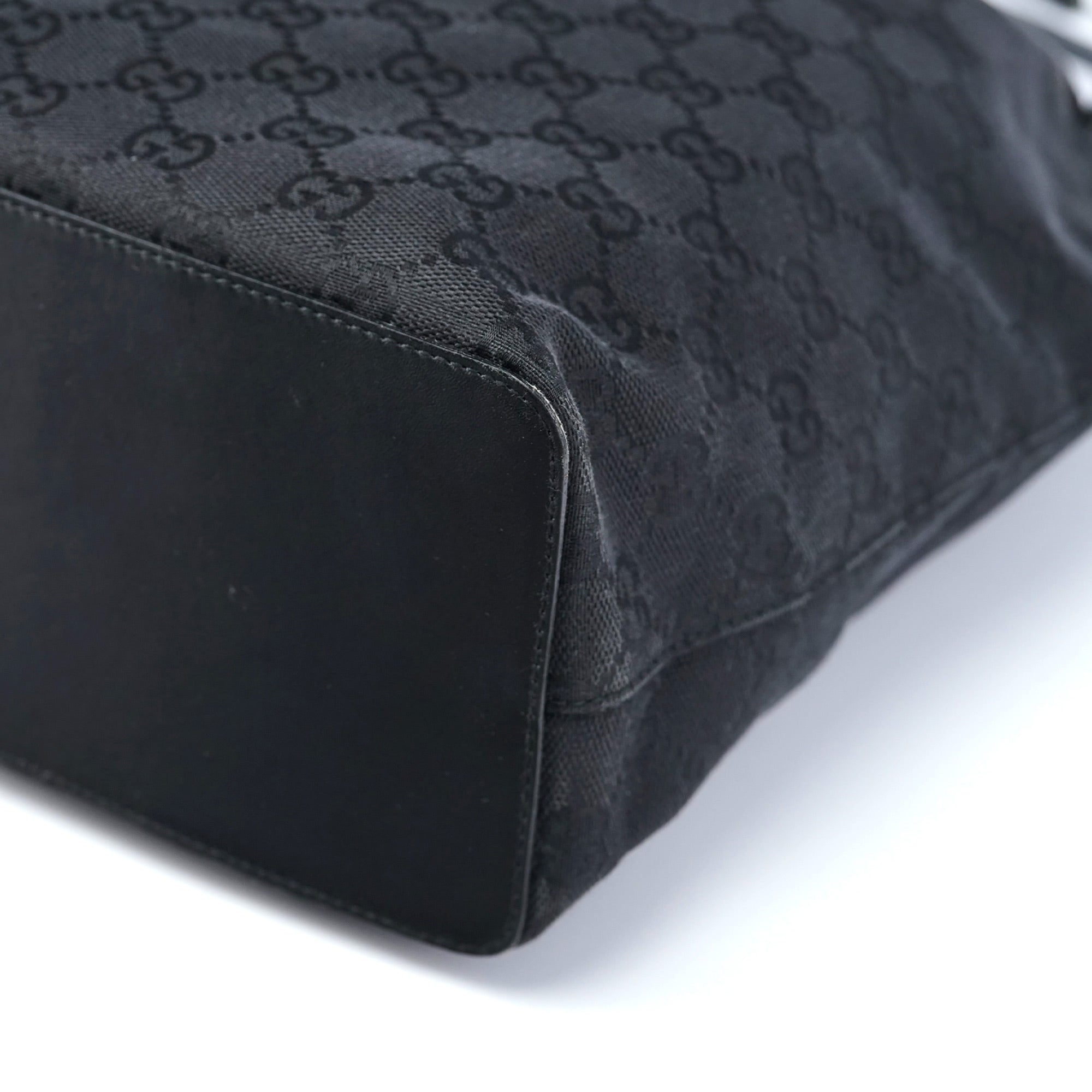 Black GG Drawstring Shoulder Bag