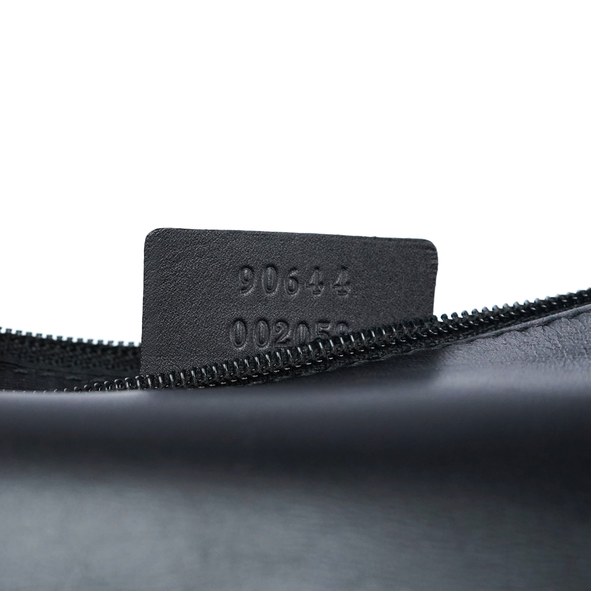Black GG Drawstring Shoulder Bag