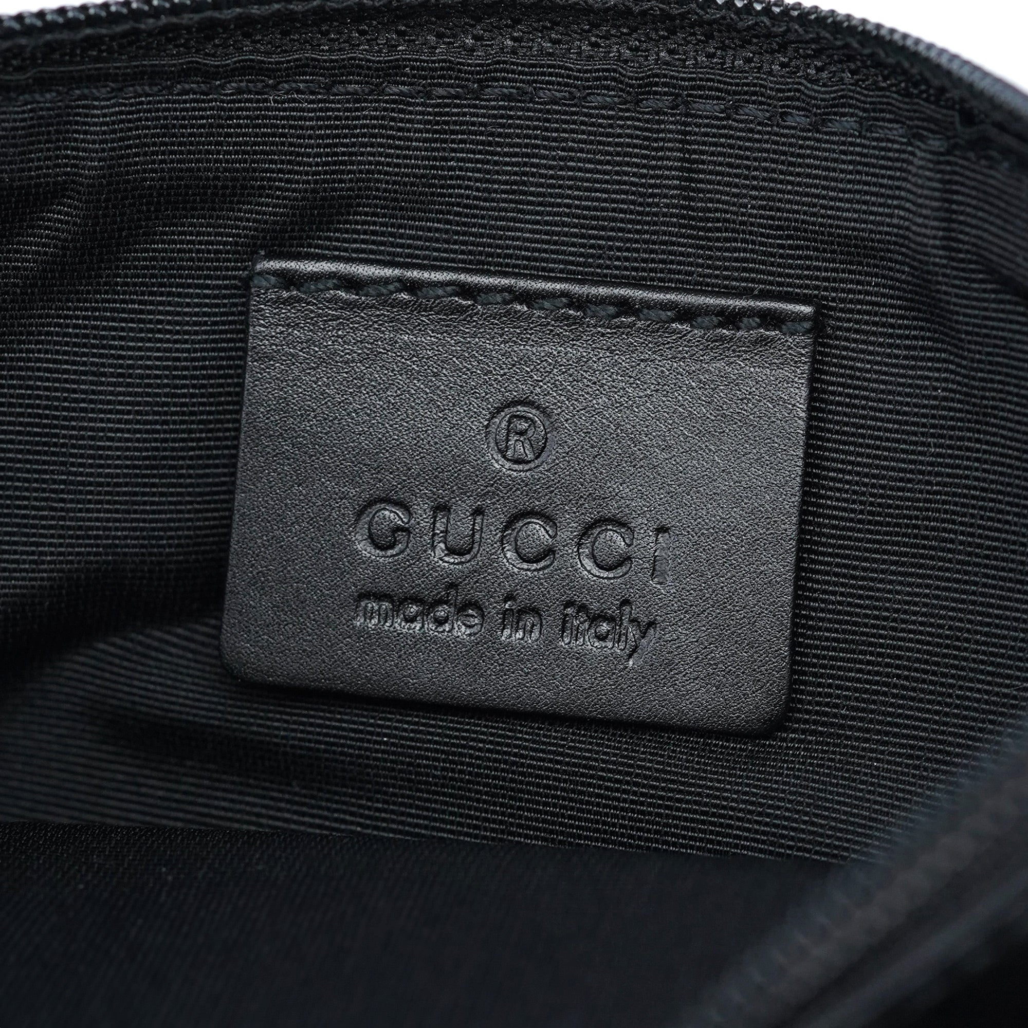 Black GG Drawstring Shoulder Bag