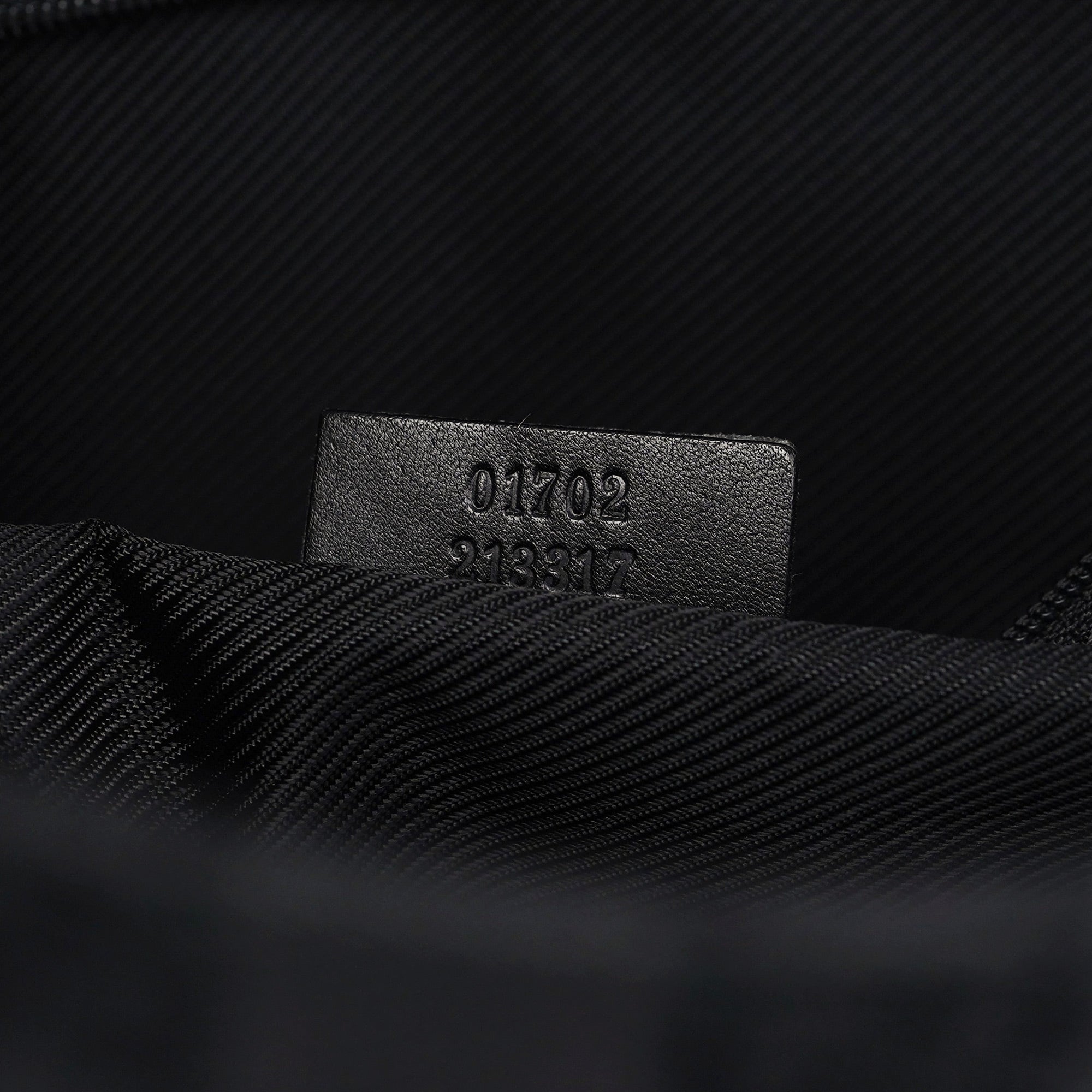 Black GG Drawstring Tote Bag