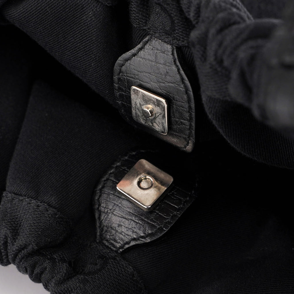 Black GG Dual Handle Bag