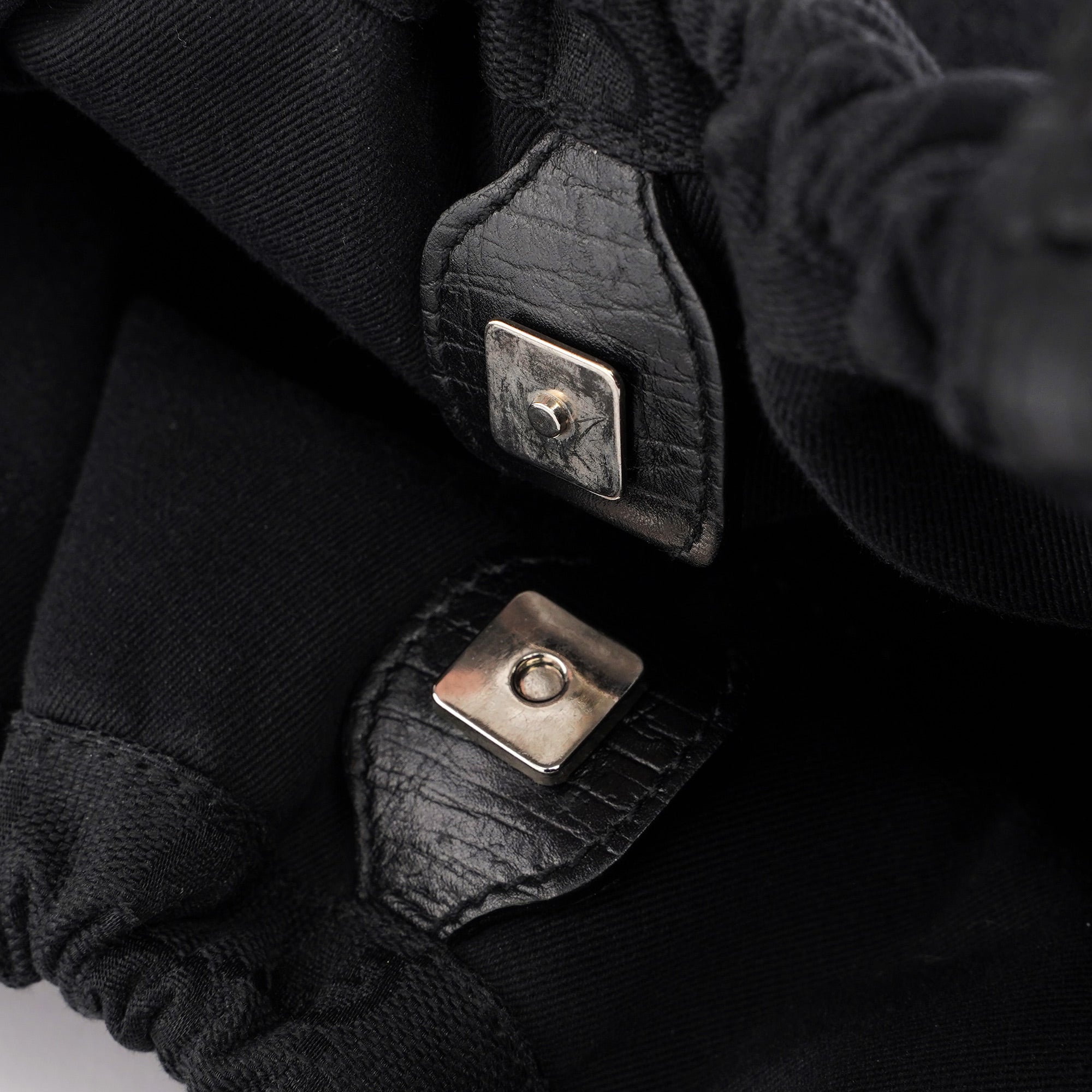 Black GG Dual Handle Bag