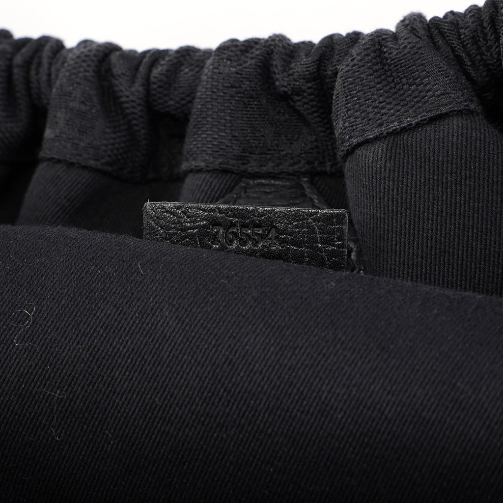 Black GG Dual Handle Bag