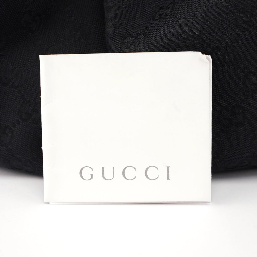 Black GG Dual Handle Bag