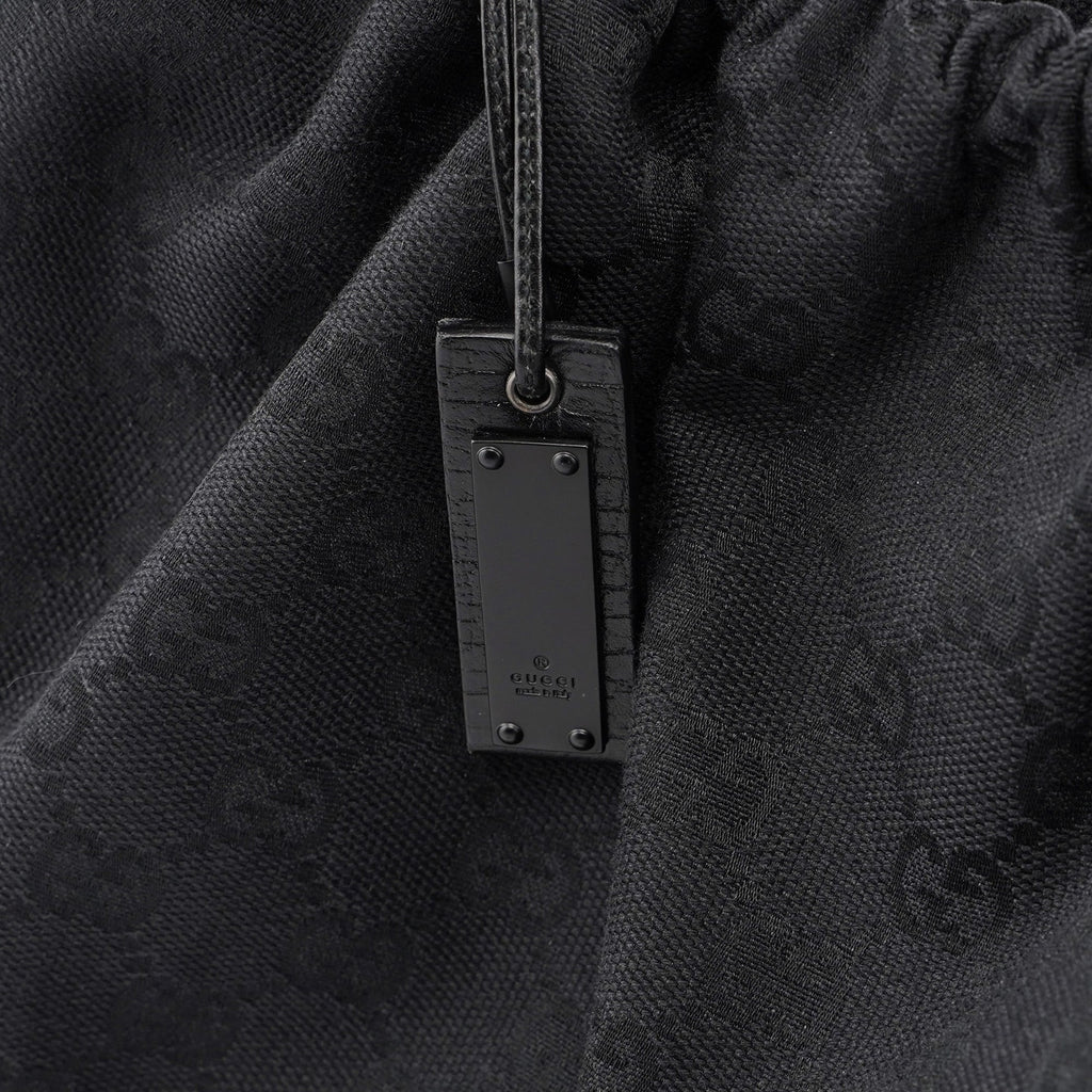 Black GG Dual Handle Bag