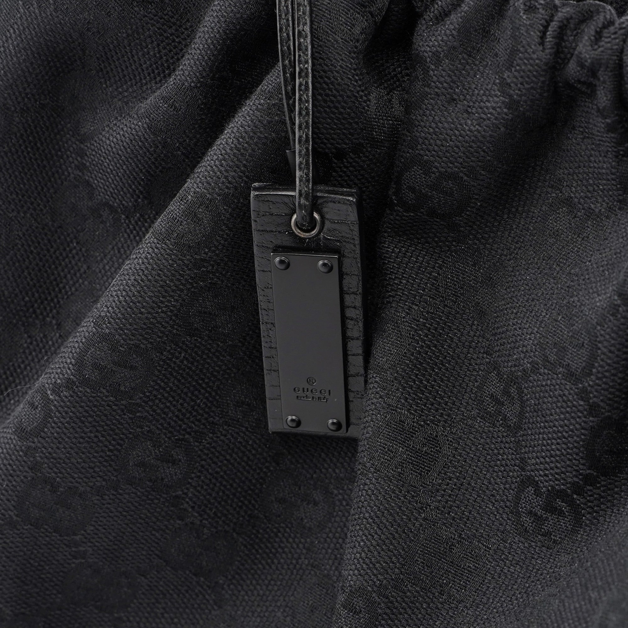 Black GG Dual Handle Bag