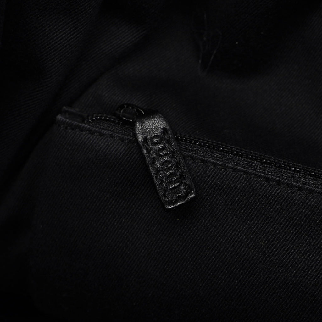 Black GG Dual Handle Bag