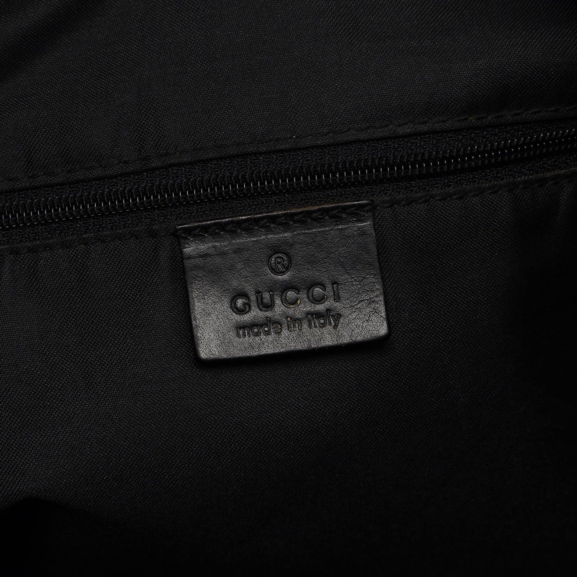 Black GG Dual Pocket Shoulder Bag