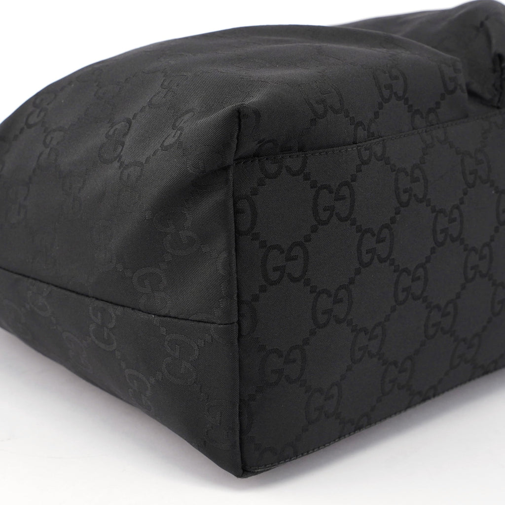 Black GG Dual Pocket Shoulder Bag