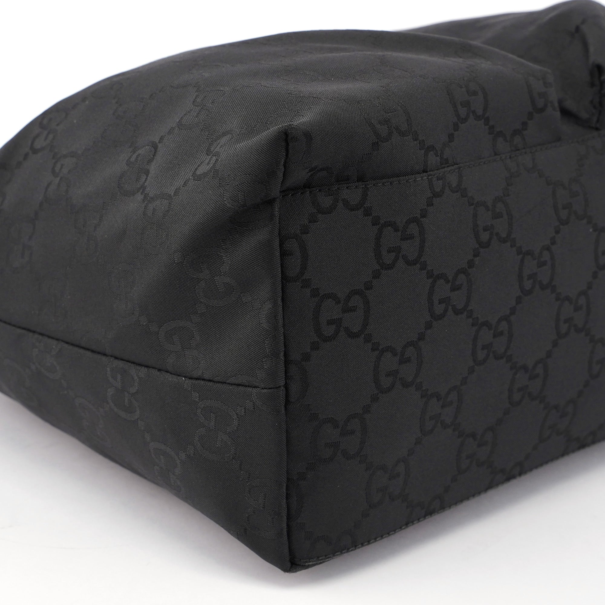 Black GG Dual Pocket Shoulder Bag