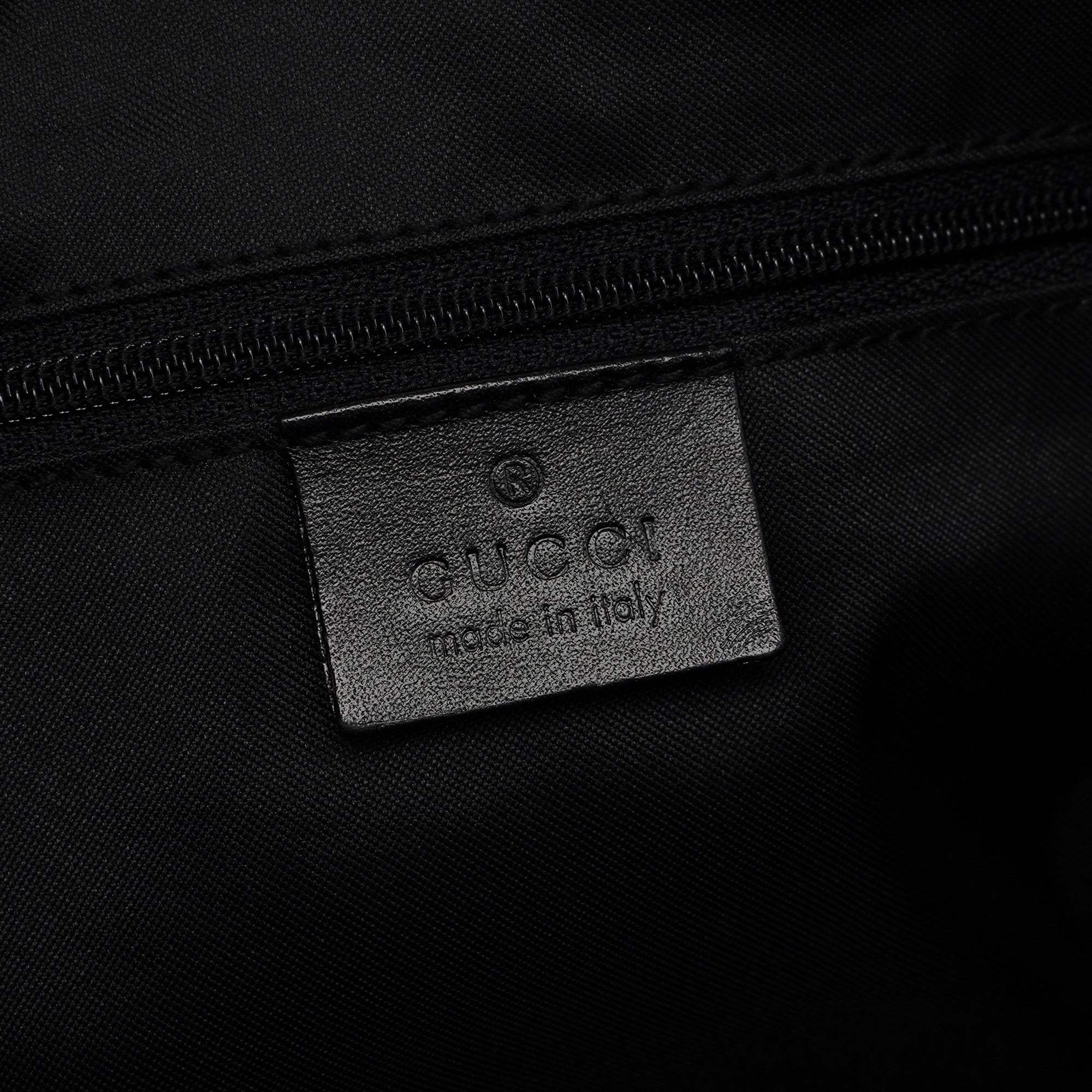 Black GG Dual Pocket Shoulder Bag