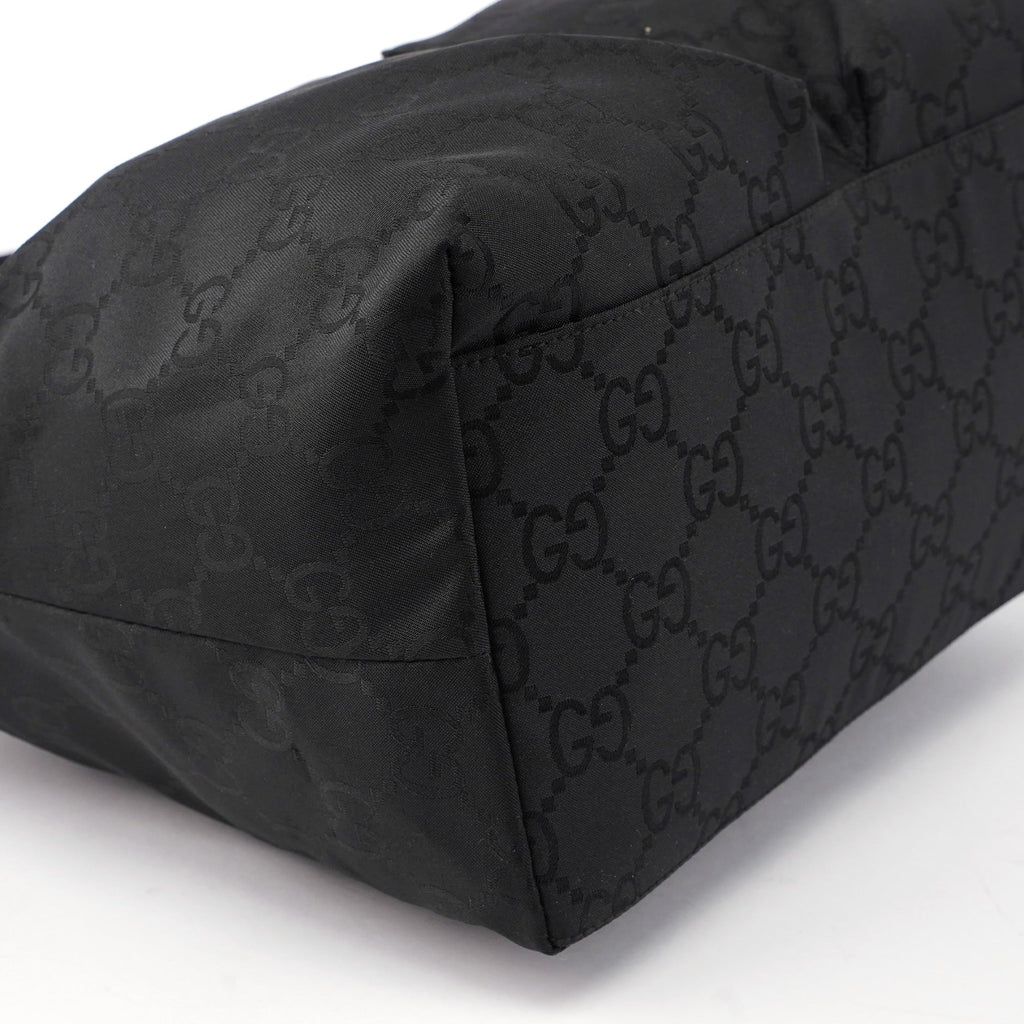 Black GG Dual Pocket Shoulder Bag