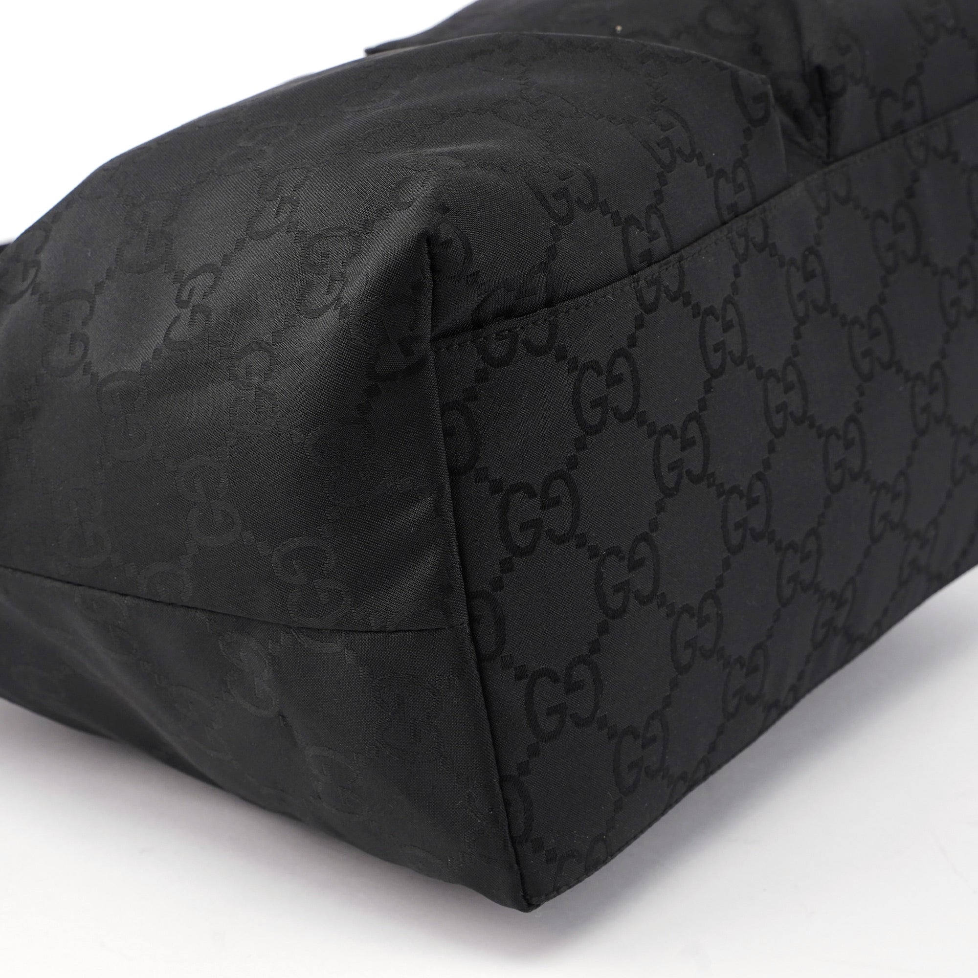 Black GG Dual Pocket Shoulder Bag