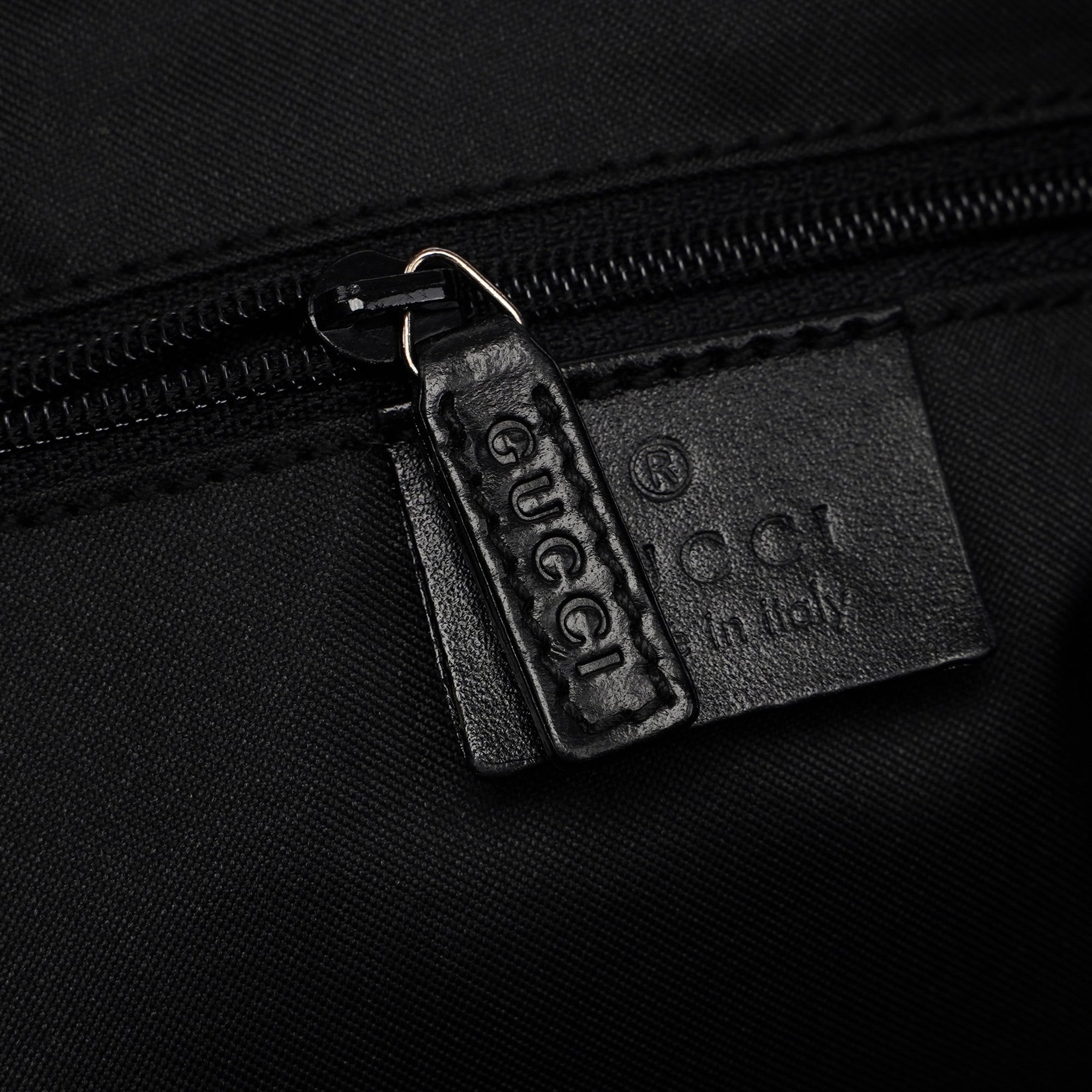 Black GG Dual Pocket Shoulder Bag