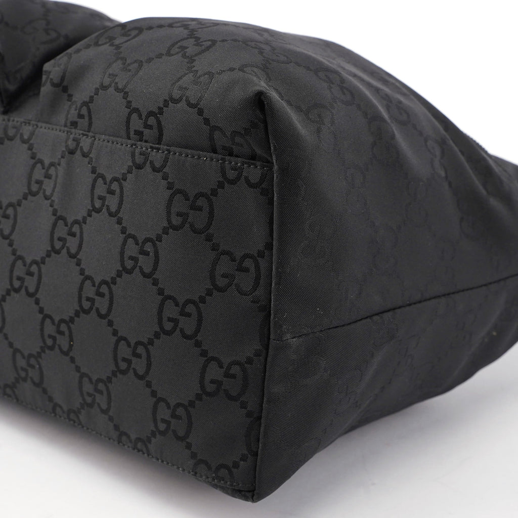 Black GG Dual Pocket Shoulder Bag