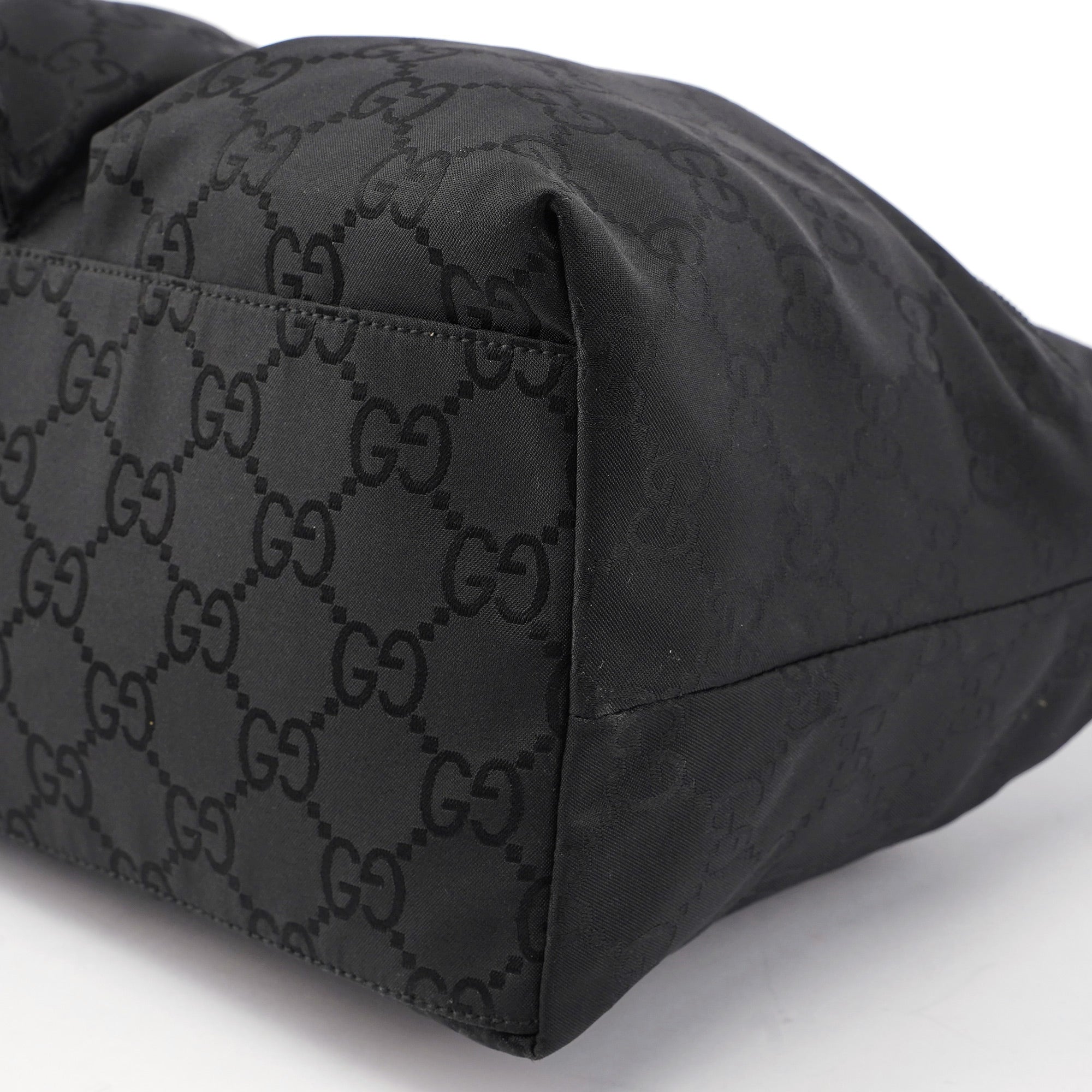 Black GG Dual Pocket Shoulder Bag
