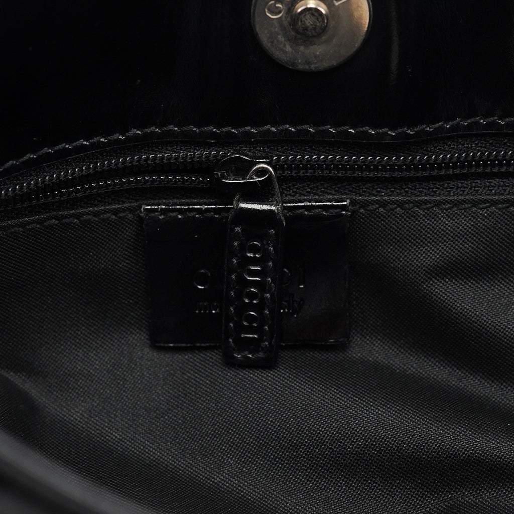 Black GG Hobo Shoulder Bag