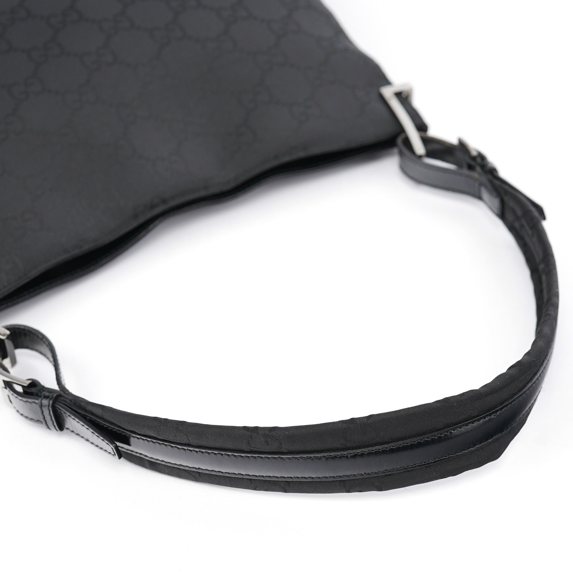 Black GG Hobo Shoulder Bag