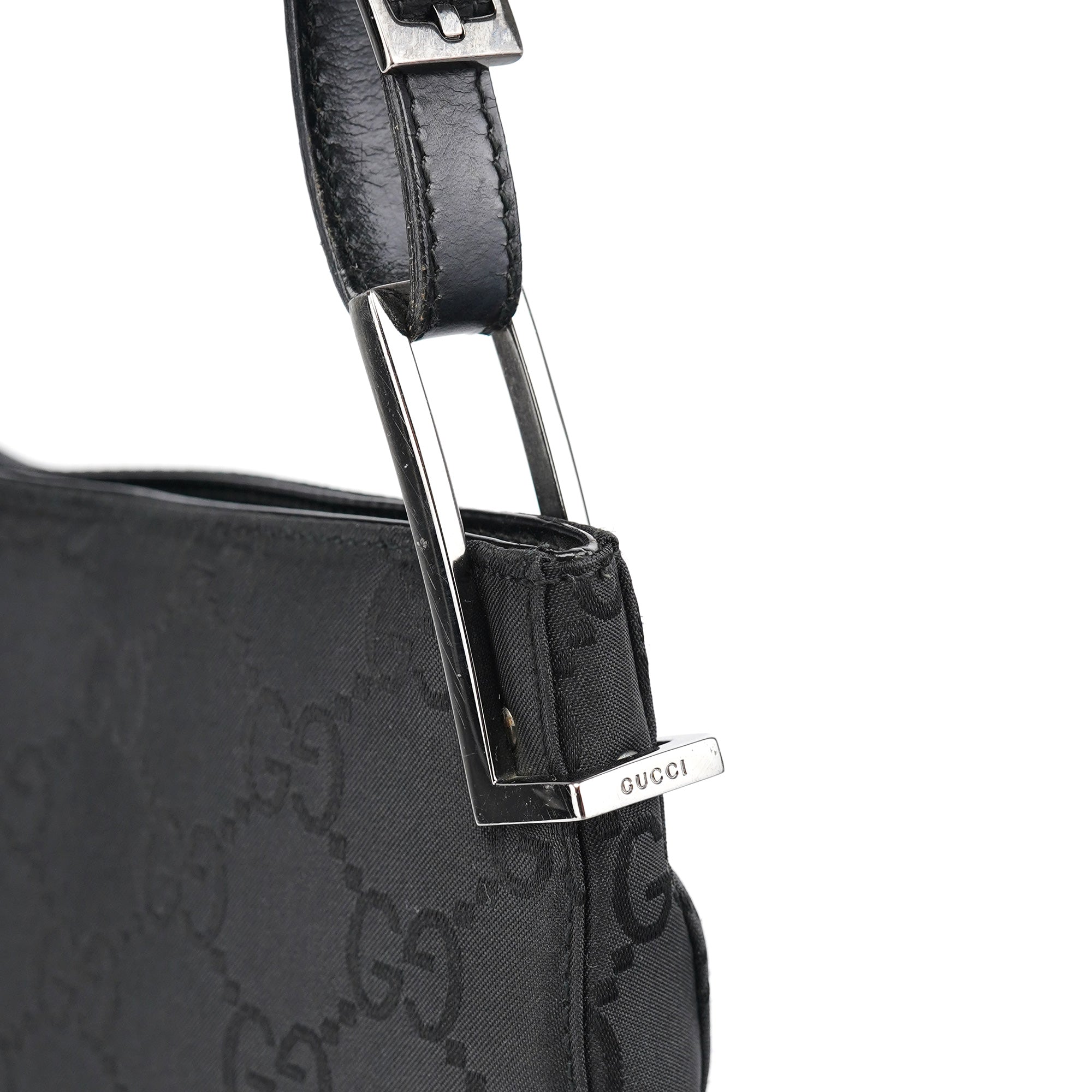 Black GG Hobo Shoulder Bag