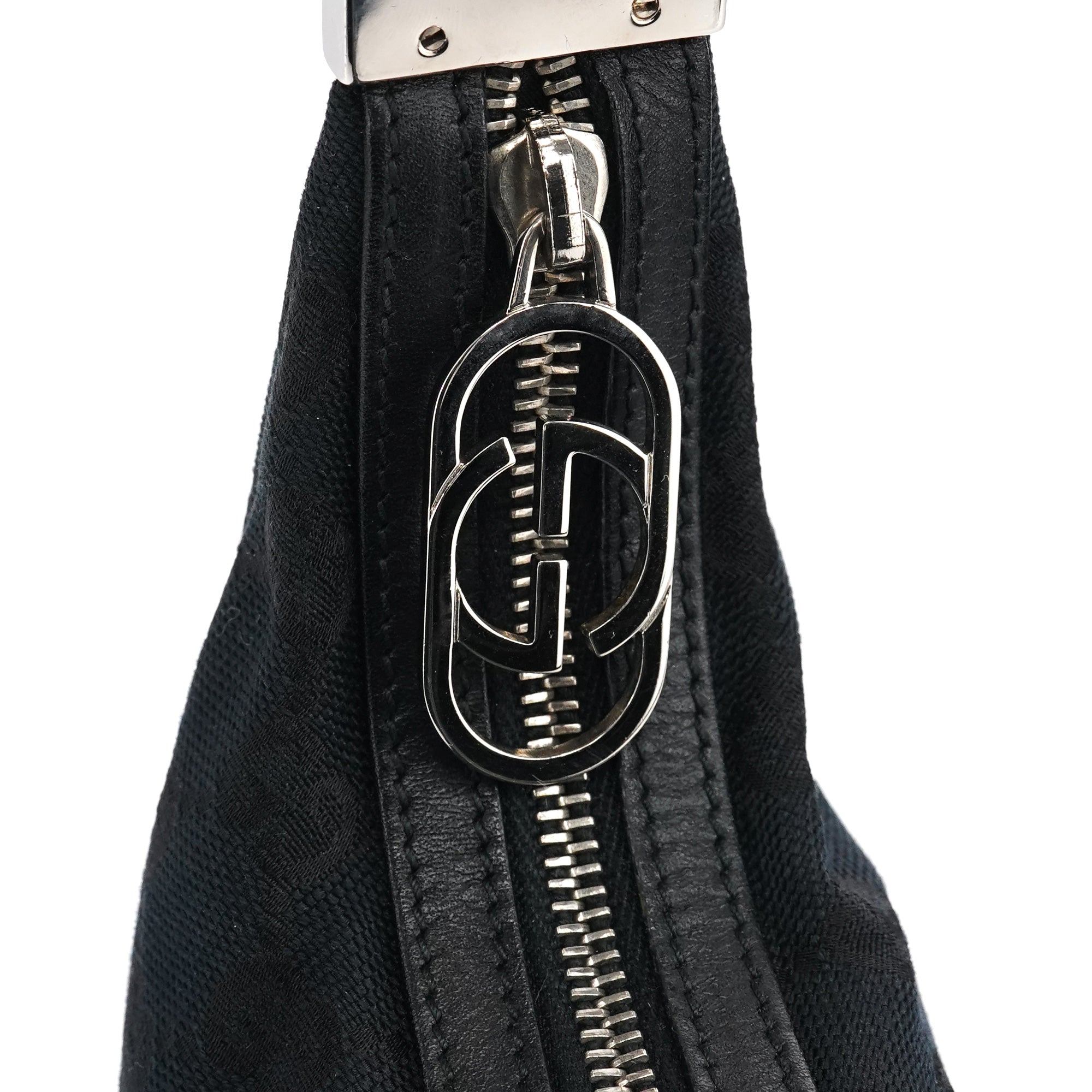 Black GG Hobo Shoulder Bag